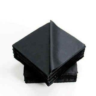 Khăn lau kính, điện thoại hoặc đồ trang sức màu đen 8x8cm seno_pk