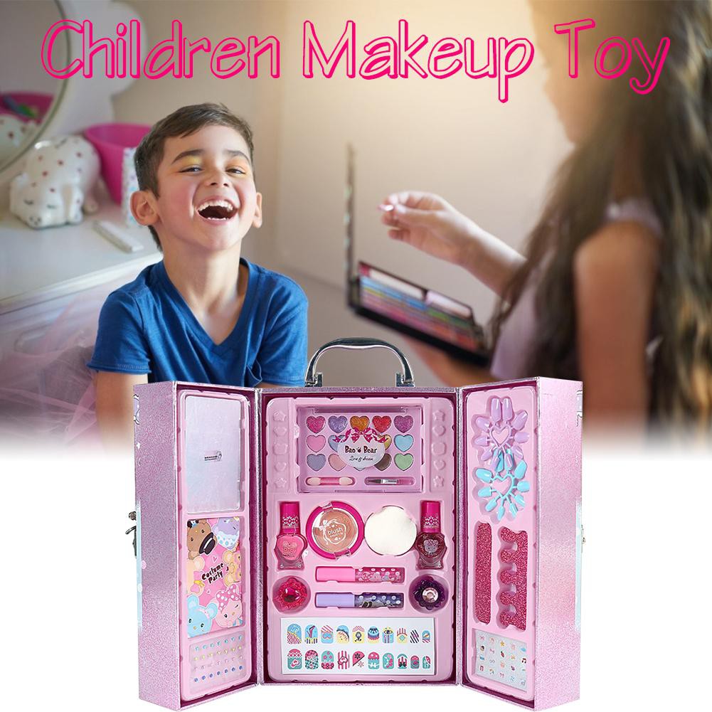 Bộ Đồ Chơi Trang Điểm An Toàn Không Độc Hại Dành Cho Bé Gái