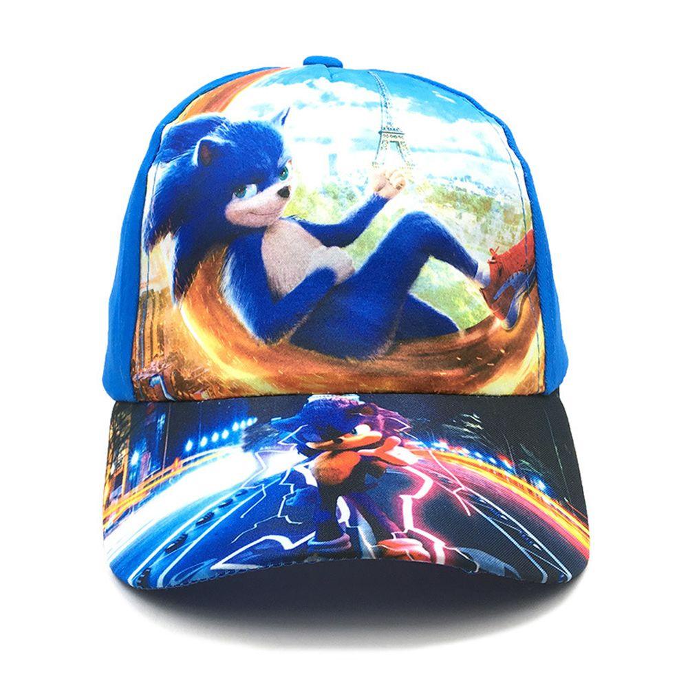 Mũ Lưỡi Trai Thể Thao Chống Nắng Thoáng Khí In Hình Anime Sonic Phong Cách Nhật Bản Thời Trang