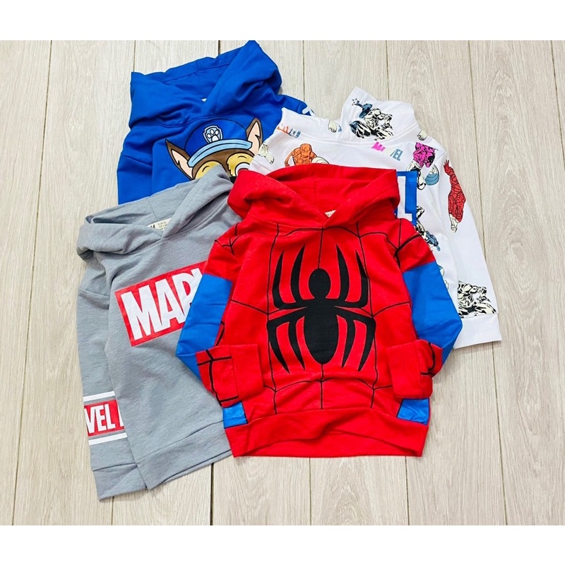 Áo nỉ hoodie siêu nhân, chó đội trưởng, M.ar.vel 2-9 tuổi