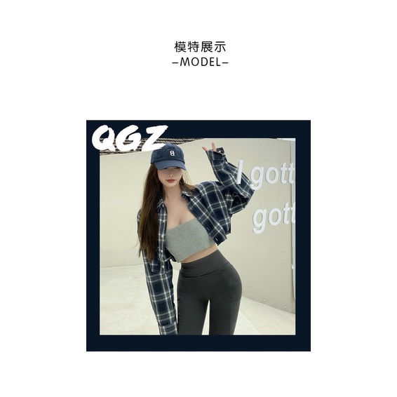 Áo khoác sơ mi tay dài dáng ngắn kẻ sọc kiểu Hàn Quốc thời trang mùa hè cho nữ | BigBuy360 - bigbuy360.vn