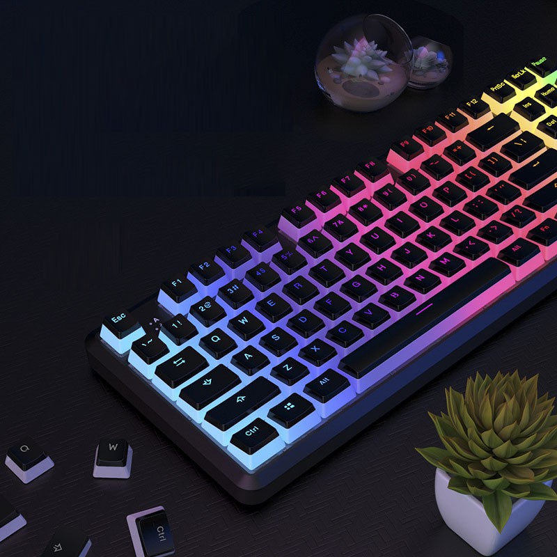 Bộ Keycap Pudding 117 phím Xuyên LED, Double Shot, chất liệu PBT