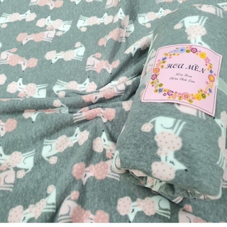 SALE/ 85k còn 75k. Mền nỉ Thái♡CÚN HỒNG♡1m2 x 1m6 đi xe, văn phòng, du lịch