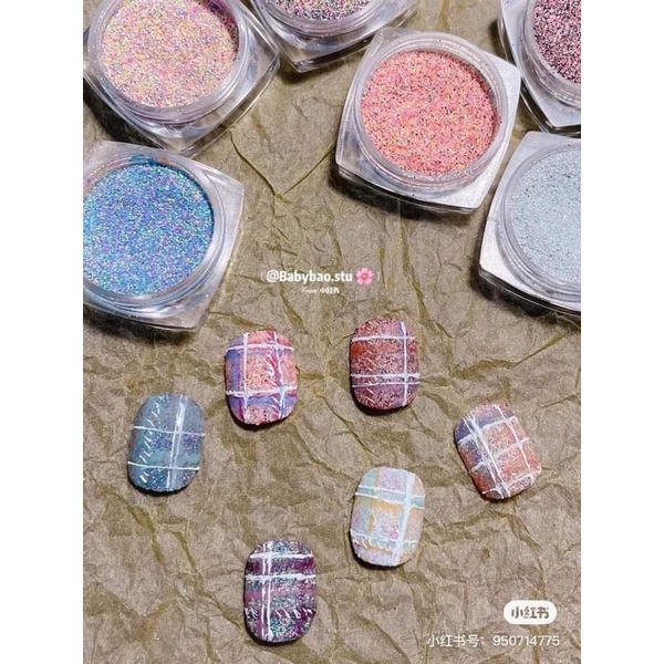 Set trang trí cát dạ 6 màu