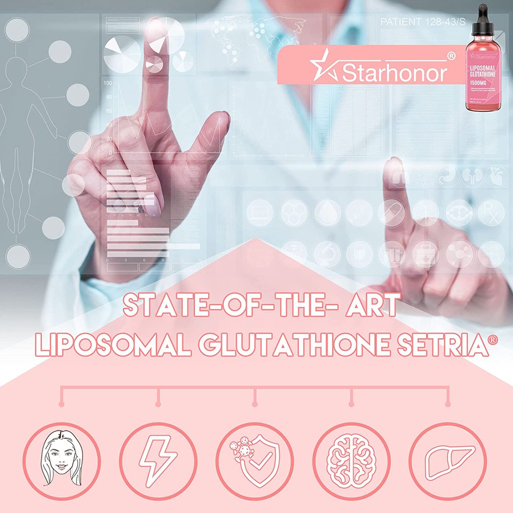 Glutathione Lỏng 2000mg - Liposomal Glutathione - Trắng Da - Chống Lão Hóa - CodeAge - StarHonor - Star Honor