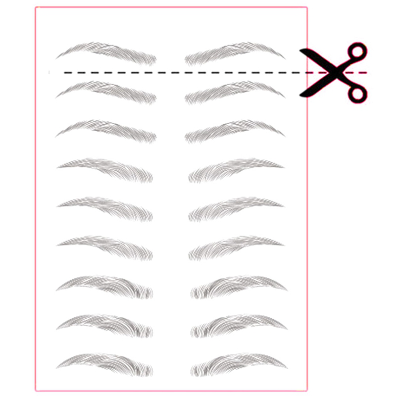 (hàng Mới Về) Nhãn Dán Lông Mày Giả 3d Không Thấm Nước Lâu Trôi | BigBuy360 - bigbuy360.vn