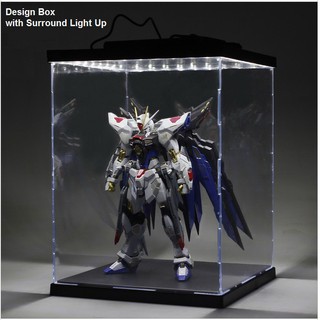 Hộp Mica trưng bày Gundam MG có đèn 27x21x21,5