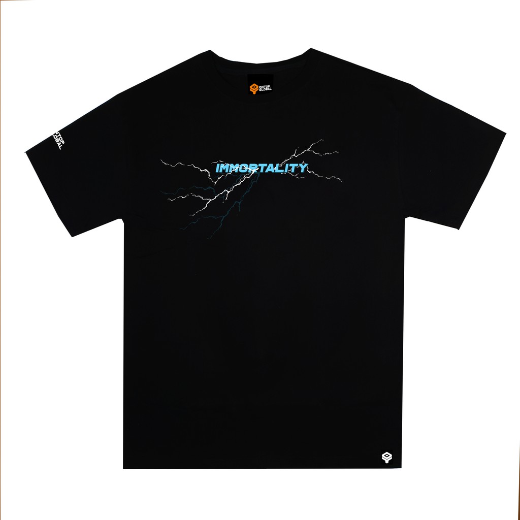 Áo thun tay lỡ form rộng nam nữ màu đen local brand ONTOP - Worldwide Tee O19-T6