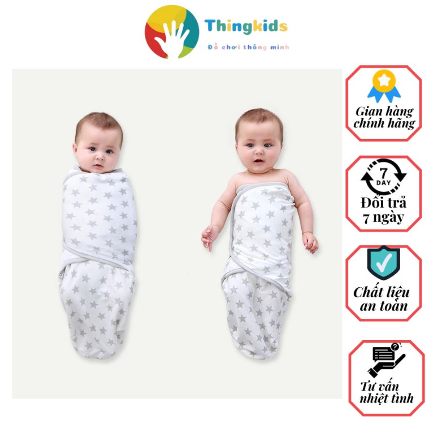 Khăn ủ kén cho bé sơ sinh SwaddleMe chống giật mình - Thingkids