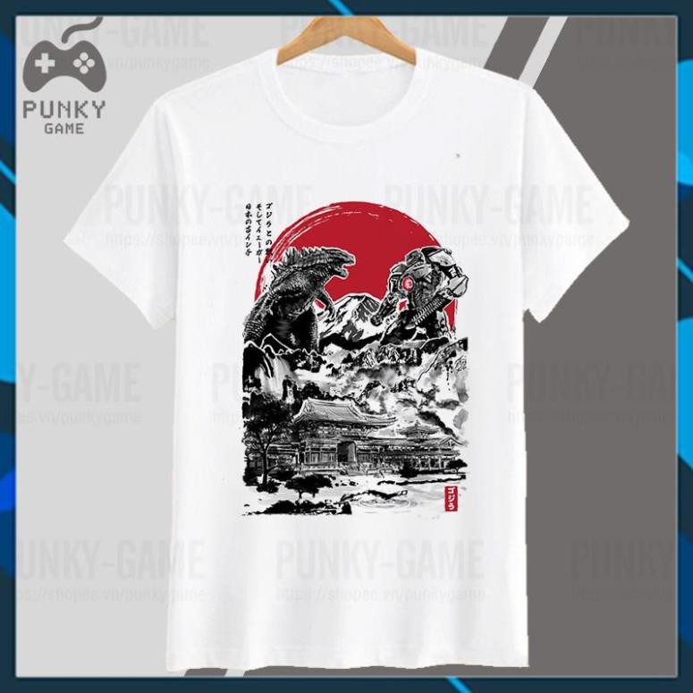 Áo thun Phong Cách Nhật Gozilla Battle CODE07
