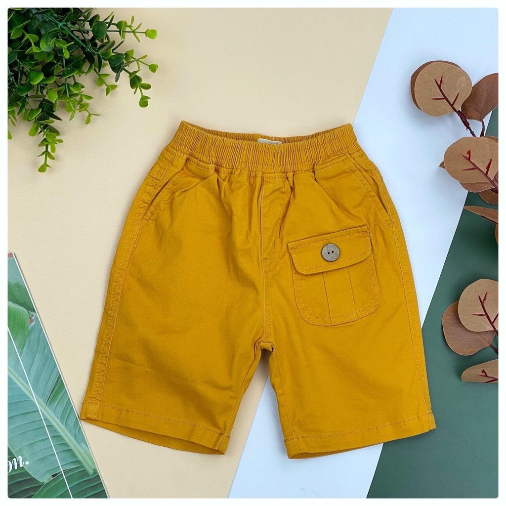 Quần kaki bé trai LITIBABY, dáng quần short 1 túi, size 8/14 tuổi