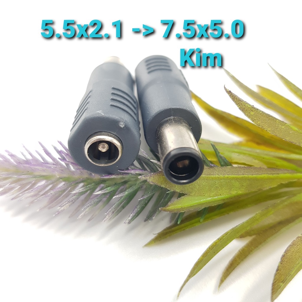 Cổng chuyển nguồn 5.5x2.1 sang 7.5x5.0 kim cho máy tính HP 810 G2 - ShopLinhKien