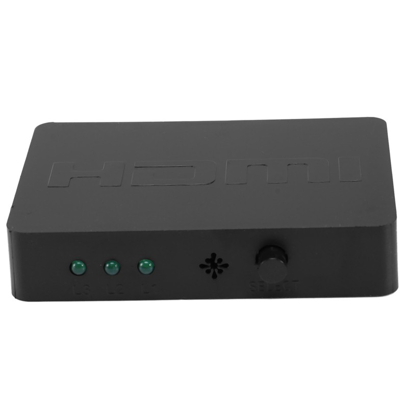 [Ready Stock]3X1 Hdmi Splitter 3 Port Hub Box Auto Switch 3 In 1 Out Switcher 1080P Hd 1.4 With Remote Control For Hdtv Xbox360 Ps3 Projector