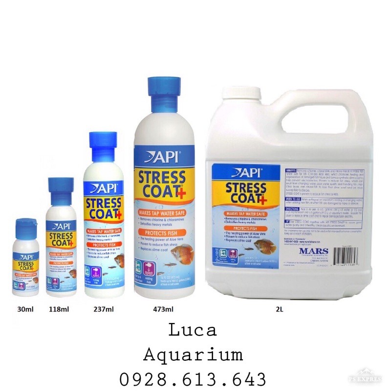 Sản phẩm API Stress Coat 473ml - 1890ml - Luca Aquarium