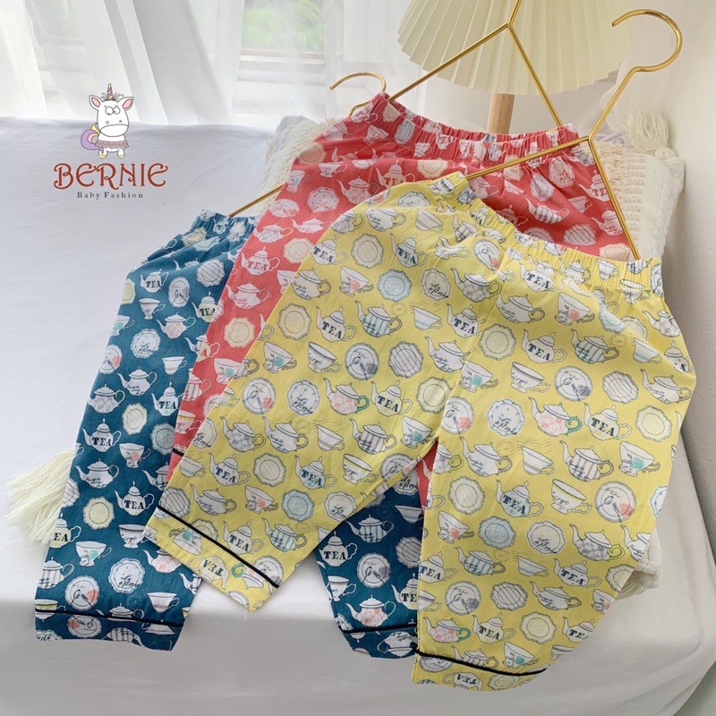 Bộ Thu Đông Pizama Thô Hàn 8-16kg Bé Trai - Bé Gái