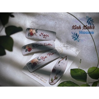 Kẹp tóc thêu tay hoạ tiết cutie cho bé (100% handmade)
