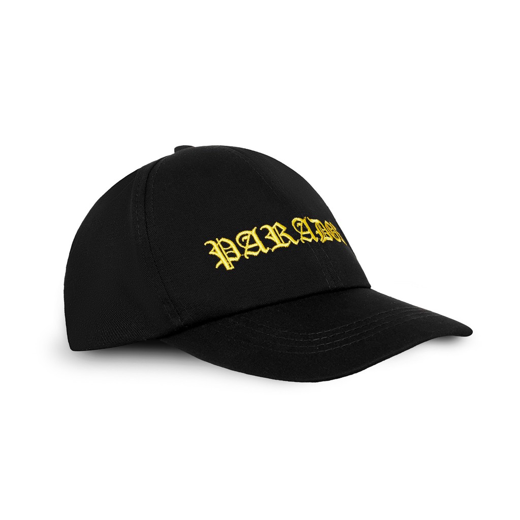 Nón kết Paradox Sinuous Signature Cap (Black) - Yellow Wording Signature Cap