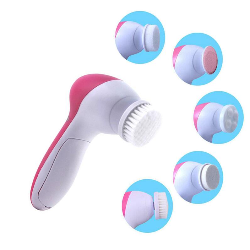 [HCM]Máy rửa mặt dùng cho spa Máy rửa mặt massage 5 trong 1 beauty care massager may massage mat. HOT SALE 50%