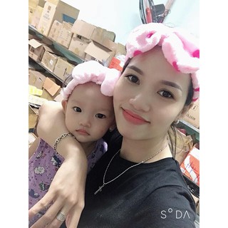 Băng Đô Nơ Cài Tóc Trang Điểm Rửa Mặt