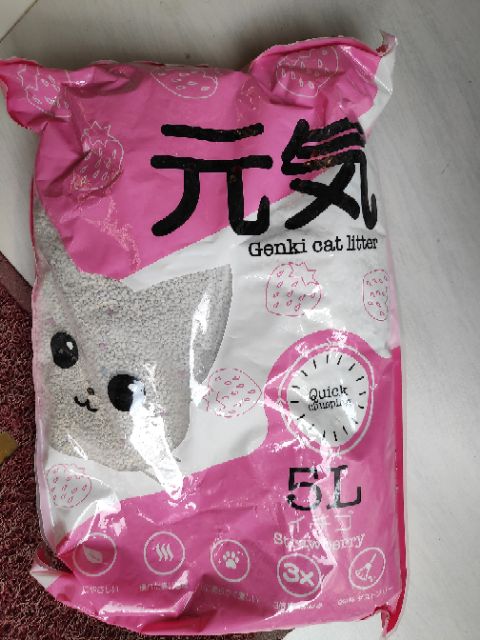 ( Chuyên sỉ ) Cát vệ sinh cho mèo Genki Cat Litter Nhật bản