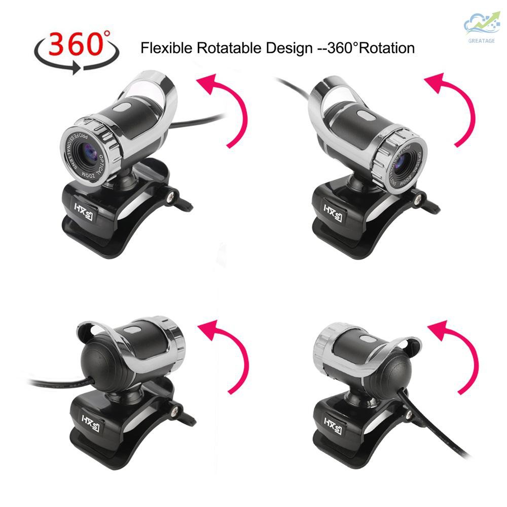 Webcam Cho Máy Tính Hxsj Lg-68 Cổng Usb Màu Đen + Bạc | BigBuy360 - bigbuy360.vn