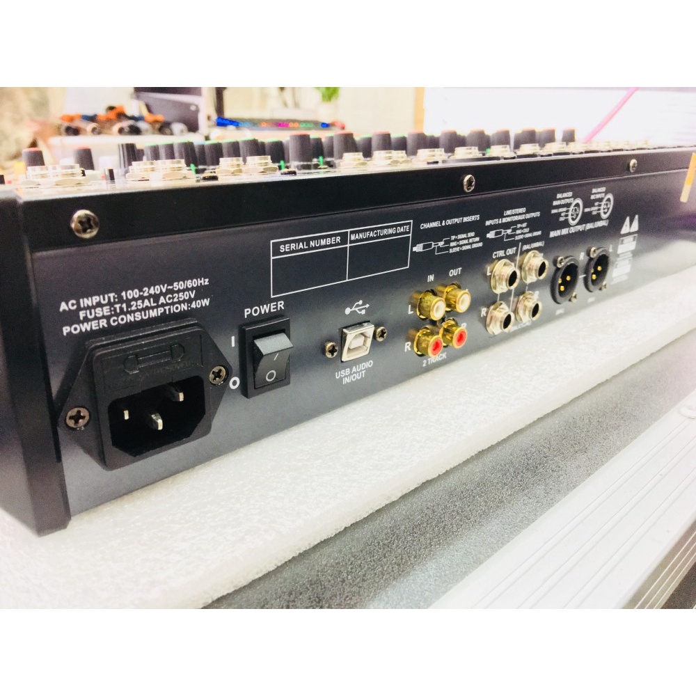 Bàn Mixer karaoke sân khấu BOSA LIVE 1202FX, Tích hợp bộ xử lý effect Dsp Alesis 100 chương trình hiệu ứng cực hay