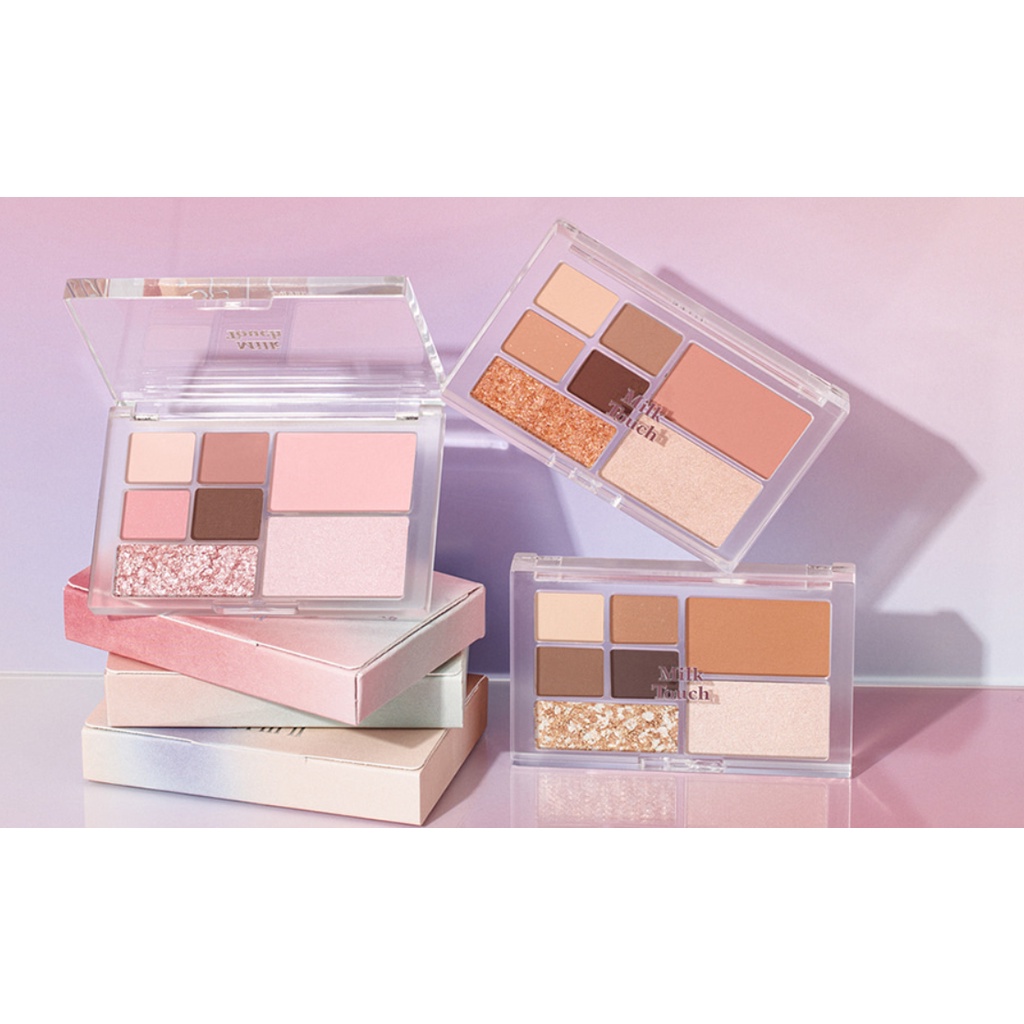 Bảng phấn trang điểm Milk Touch Be My Perfect nhiều màu mini 7.5g 3 lựa chọn