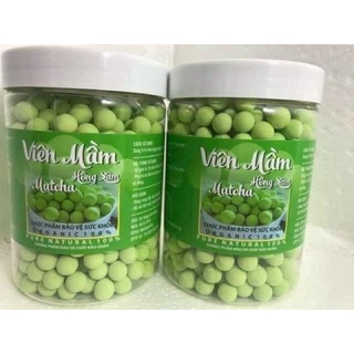 Viên mầm hồng sâm matcha trắng da