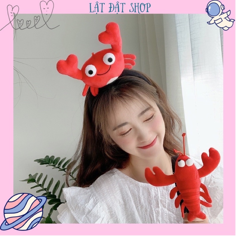 🦀 Bờm tóc cua tôm dễ thương - Cài tóc hình Cua đỏ 🦀