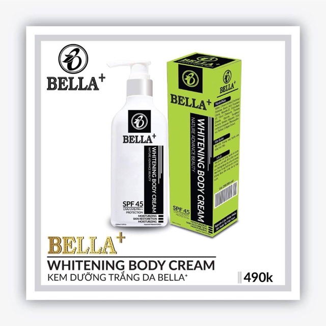 Kem dưỡng trắng da Body Bella+