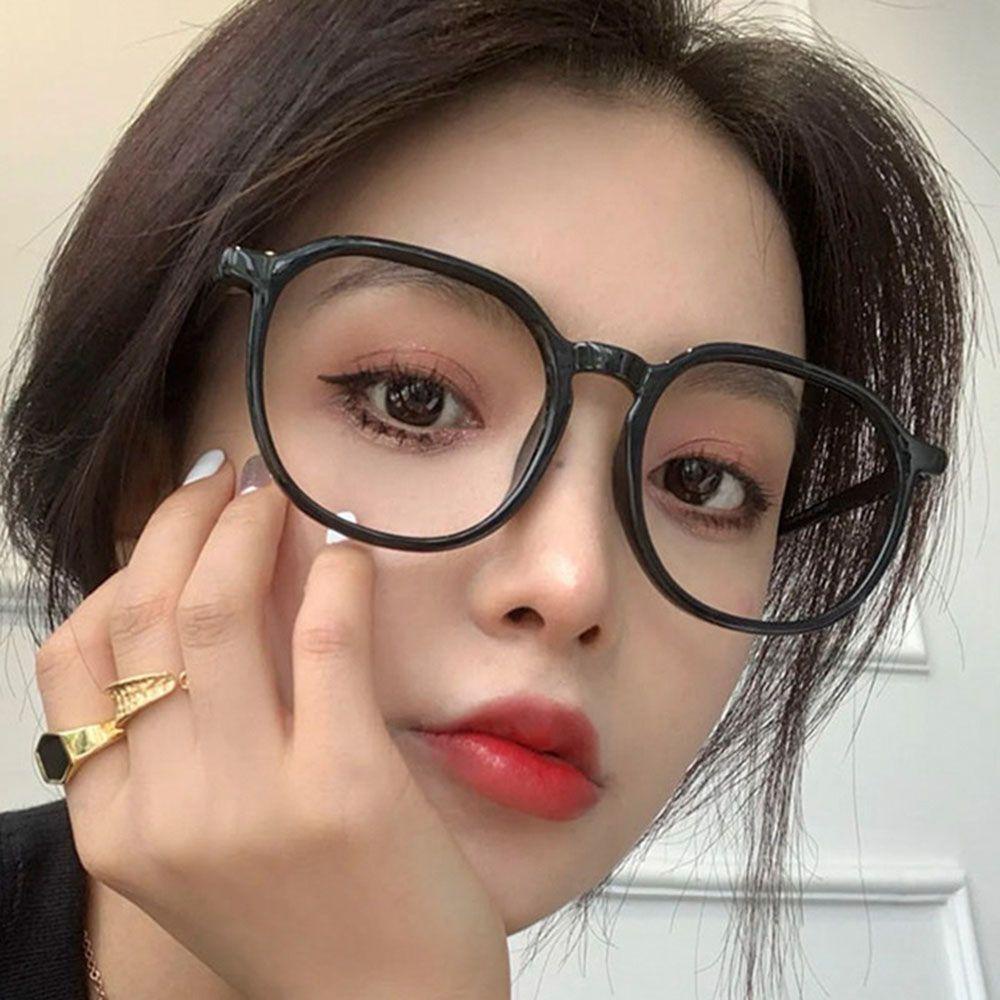 Mắt Kính Gọng Nhựa Chống Ánh Sáng Xanh Phong Cách Retro Thời Trang Cho Nam Nữ