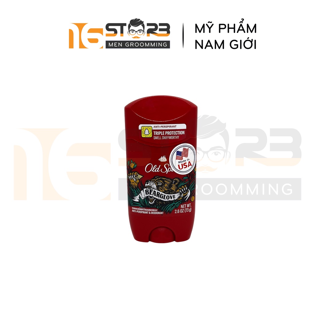 [Chính Hãng 100%] Sáp Khử Mùi Old Spice Timber, Fiji, Bearglove, Wolfthorn 73g/85g - Nhập Khẩu Mỹ