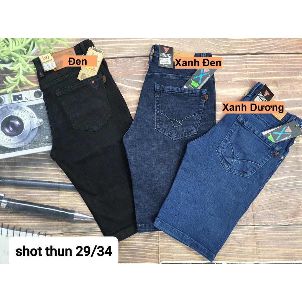 Quần short nam vải jean thun co giãn QN932
