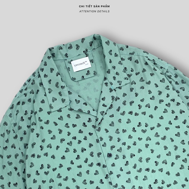 Áo sơ mi nam nữ cao cấp Heart CCS62 by COCCACH