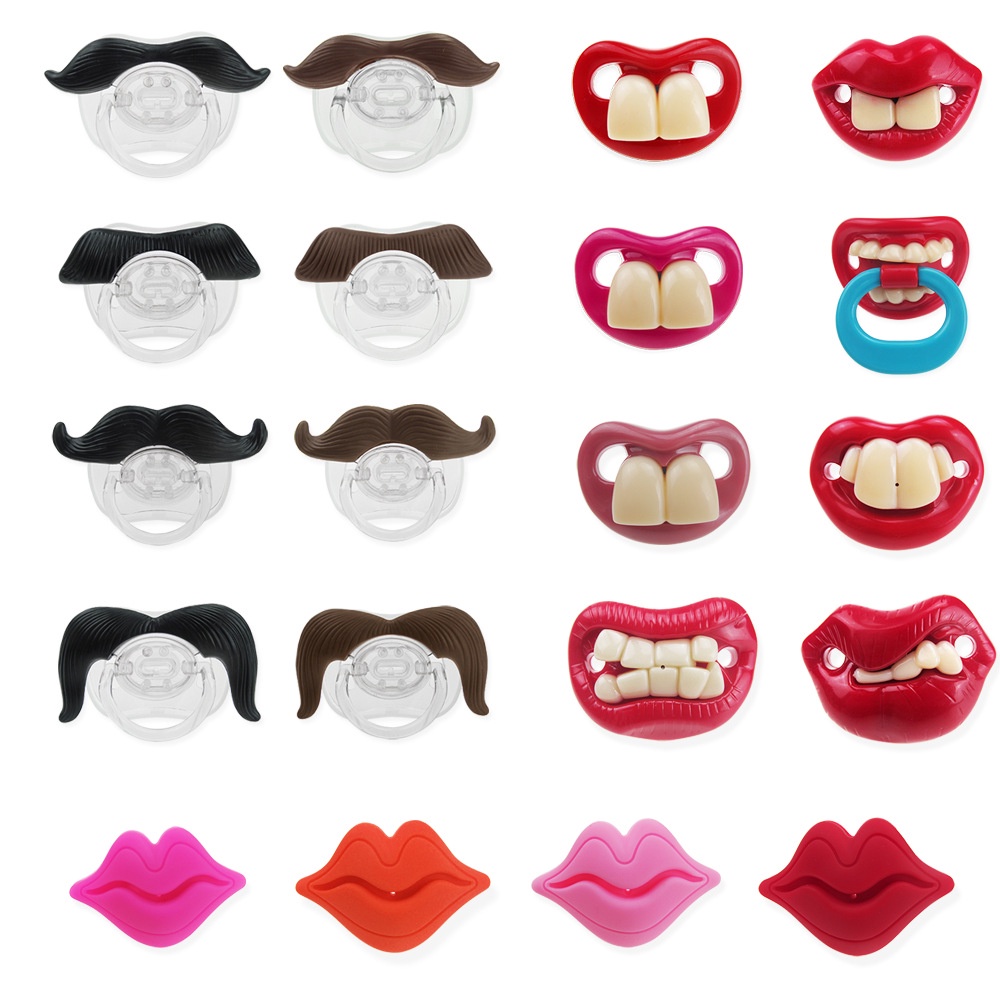 Núm Vú Giả Bằng Silicone Hình Đôi Môi Vui Nhộn Dành Cho Trẻ