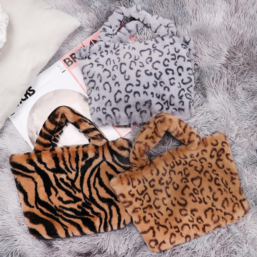 EBINLANDS Túi Xách Phối Lông Ấm Áp Thời Trang Mùa Đông Cho Nữ