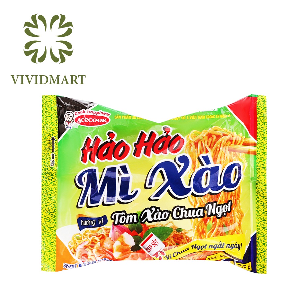 [Gói lẻ] MÌ HẢO HẢO 100 ĐỦ VỊ: TÔM CHUA CAY, SƯỜN HEO TỎI PHI, XÀO CHUA NGỌT, HÀNH, GÀ VÀNG, SA TẾ TÍM, CHAY RAU NẤM