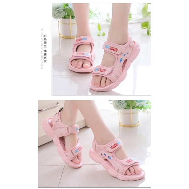 Sandal cho bé gái đi học đi chơi đế mềm công chúa cô gái phong cách cá tính sành điệu cho bé [SDG23]