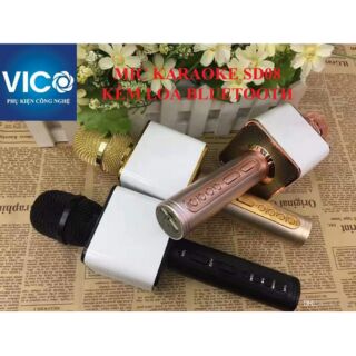 Mic hát karaoke kèm loa bluetooth SD08