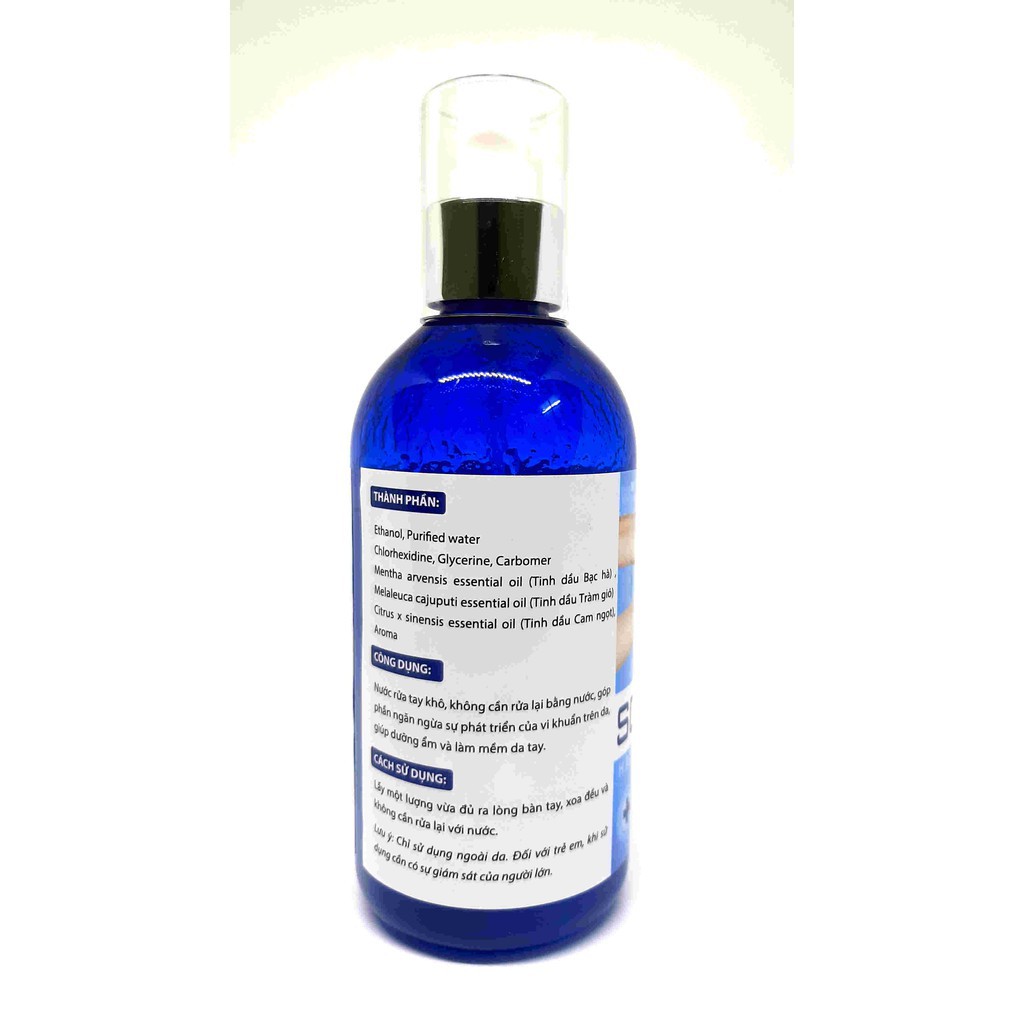 Nước rửa tay khô 250ML SOS CLEAN kháng khuẩn | BigBuy360 - bigbuy360.vn