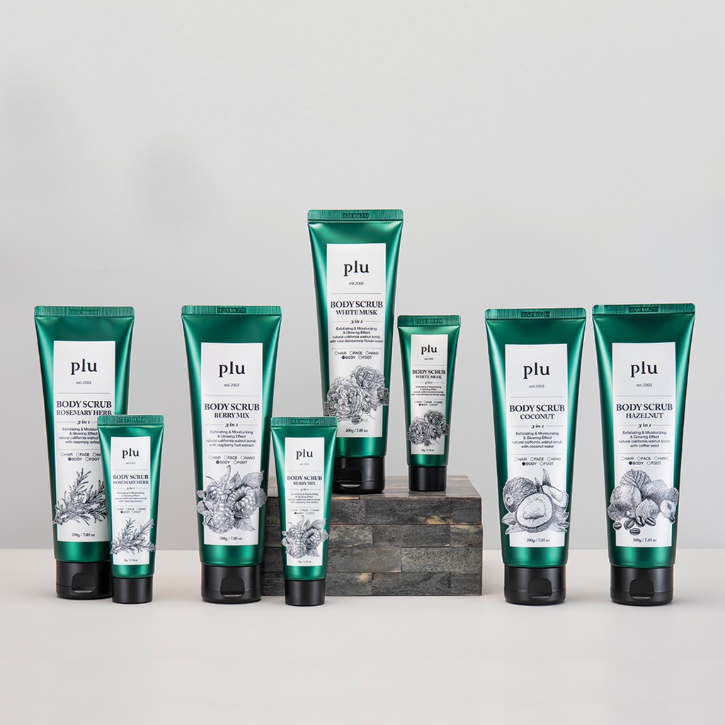 [Hàng mới về] Kem tẩy tế bào chết toàn thân Plu hỗ trợ chà sạch cơ thể 200g / Plu Body Scrub | BigBuy360 - bigbuy360.vn