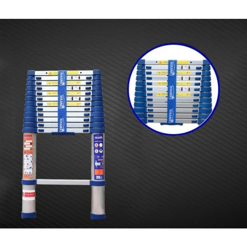 Thang rút đơn cao cấp nikawa nk _48 tặng ốp đầu thang