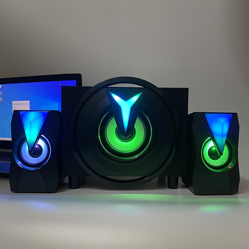 Loa bluetooth máy tính mini vi tính led để bàn bass mạnh MOCADO K10