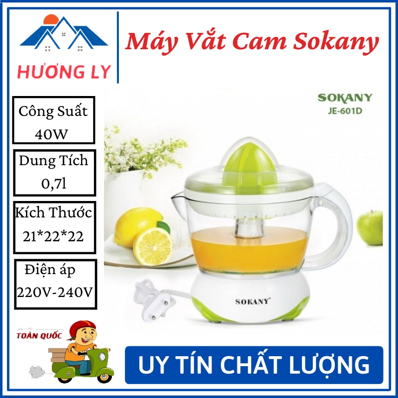 Máy Vắt Cam Sokany Nhật Bản - Máy Ép Cam Tự Động 2 Chiều Siêu Tiện Lợi - Bảo Hành 12 Tháng