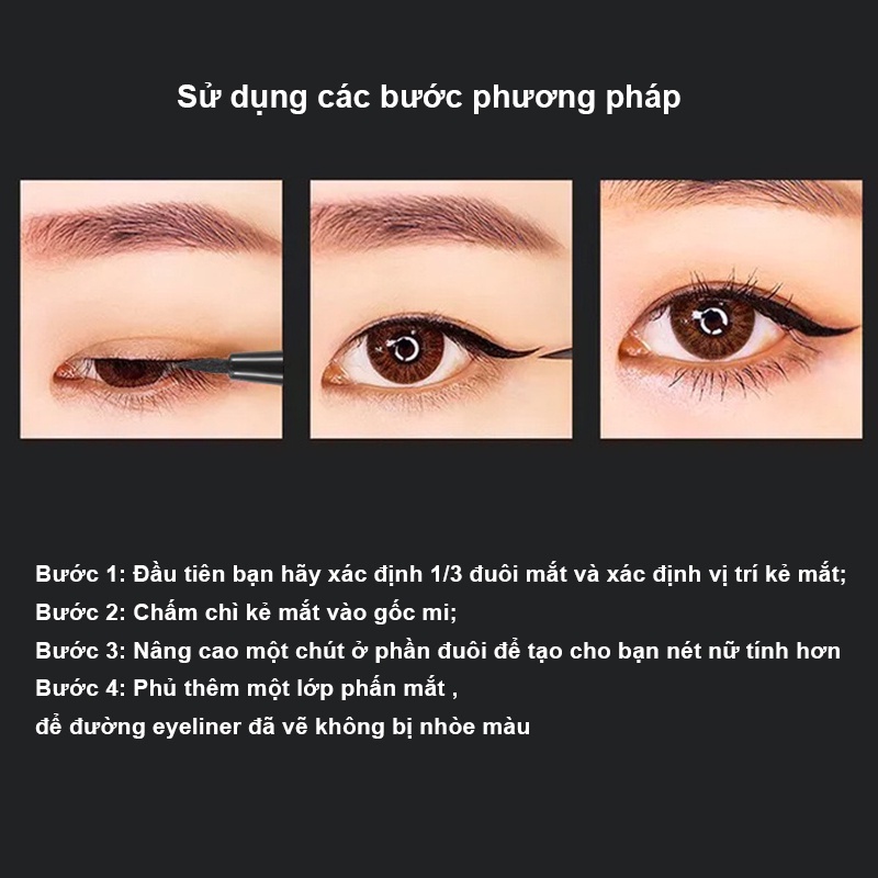 Bút Kẻ mắt đen LAMEILA eyeliner chống nước nhanh khô bền vững 2ml