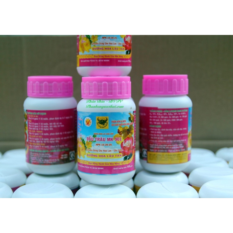 Bộ 6 Chai Phân Bón Lá Đầu Trâu cho tất cả giai đoạn, ra rễ, nảy chồi, mập thân, kích nụ, dưỡng hoa, hồi sức cây