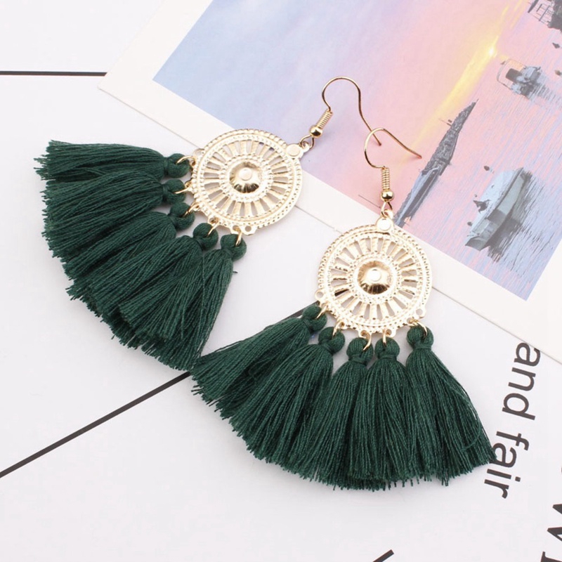 Khuyên Tai Tua Rua Hình Hoa Hướng Dương