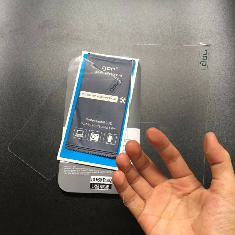 Bộ 2 kính cường lực cho LG G8 /G8X/G7 / V30/ V40/ V50/ V60 Thin Q - trong suốt chính hãng Gor (2 miếng)