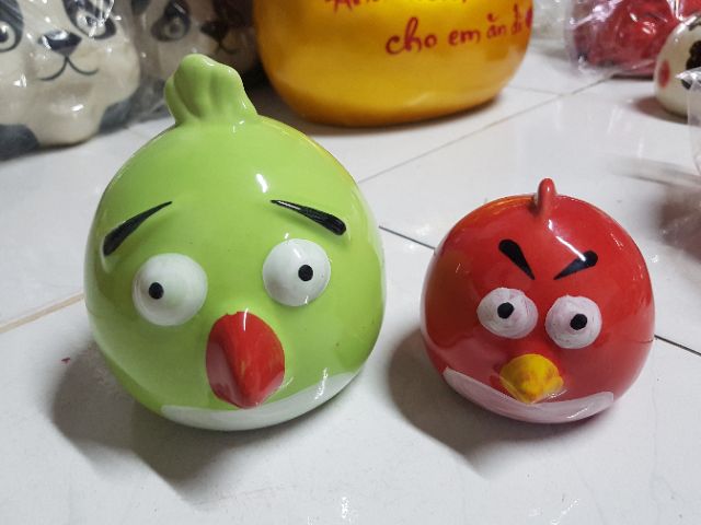 Angry Birds tiết kiệm - gốm sứ cao cấp ( size mini và size nhỏ)