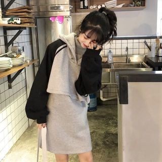 Set áo váy hoodies